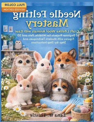 Zdjęcie produktu dla Viltenbuch für Hunde - 20 Projekte - 79 Seiten - Vollfarbiger Leinenband