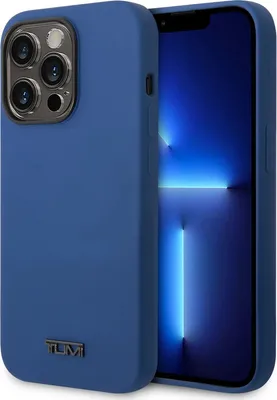 Produktbild von Iphone 14 Pro - Silikon Blaue Hartschale - Tumi