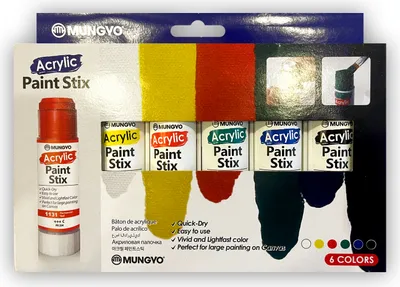 Obrázok produktu pre Akrylová tyčinka 6 farieb MUNGYO