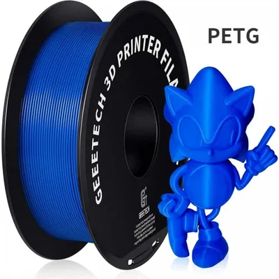 Obrázek produktu pro Filament pro 3D tiskárny – PETG – 1,75 mm – cívka 1 kg – pro FDM/FFF – vakuově balené – modré