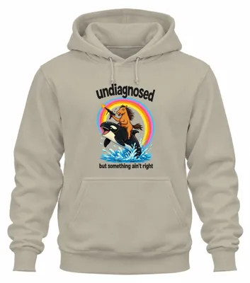 Productafbeelding van "Niet gediagnosticeerd, maar er klopt iets niet" - Sarcasme hoodie, natuur, 3XL