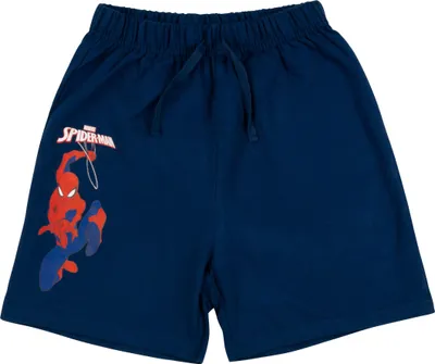 Produktbild von Marvel Spiderman Shorts für Jungen - Kinder kurze Hose Trainingshose Bermuda Blau 134-140