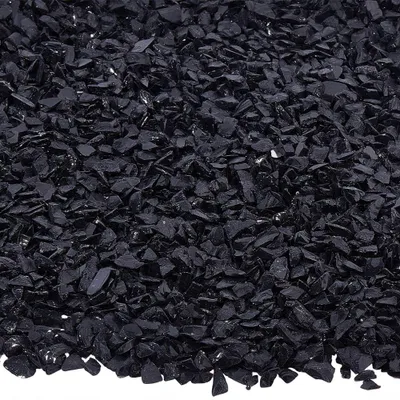 Bruchglas 400 g Schwarz 3–20 mm für DIY & Dekoration