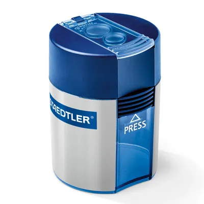 Produktbild von STAEDTLER Doppelspitzdose rund blau