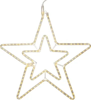 Produktbild von Leuchtstern Ropeart außen 144 LEDs Ø 70cm transparent