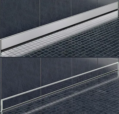 Produktbild von Edelstahl-Duschrinne zur Wandmontage (80 cm)