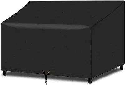 Produktbild von Wasserdichte Abdeckung für 4-Sitzer Gartenbank schwarz 193x66cm