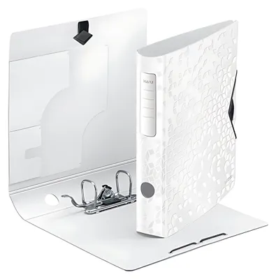 Immagine prodotto di Leitz 1107-00-01 1106 Active WOW Cartella A4 - 60 mm, bianco metallizzato