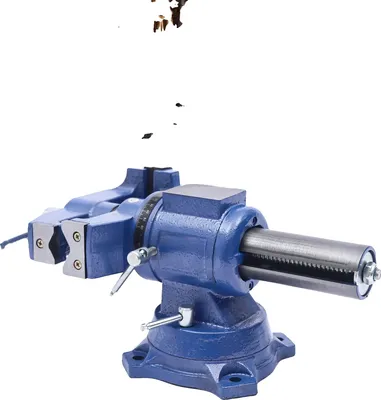 Produktbild von Hochwertiger Schraubstock, 360° Drehung, langlebiges Gusseisen, 100 mm Öffnungsbreite