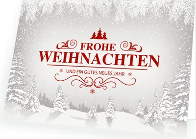 Produktbild von Weihnachtskarte Verschneite Landschaft mit passendem Umschlag 10x Karte 10x Umschlag