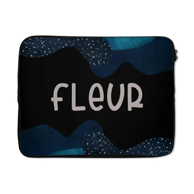 Produktbild von MuchoWow® Laptop Hülle 17 Zoll Laptoptasche Fleur - Pastell - Mädchen - Zipper - Schutzabdeckung