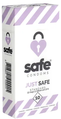 Produktbild von SAFE – Kondome mit silikonbasiertem Gleitmittel – Standard – 10 Stück