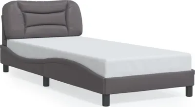 Immagine prodotto di Giroletto con testiera grigio 90x200 cm in ecopelle