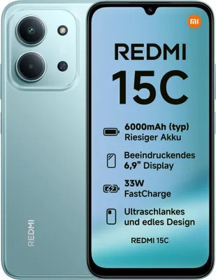 Xiaomi Redmi 15C 4G 256GB/8GB Dual SIM Mintgrün