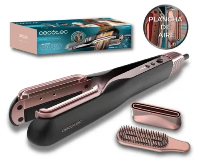 Obrázek produktu pro Cecotec RitualCare Air Lisse 2in1 Black, Více stylů, Teplé, Knoflíky, 150 °C, Růžová, Růžové zlato, 1000 W