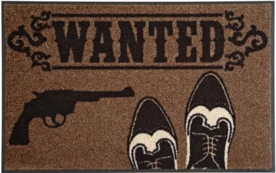Produktbild von Waschbare Fußmatte - WANTED 50x75 cm - Wash+Dry Fußabstreifer