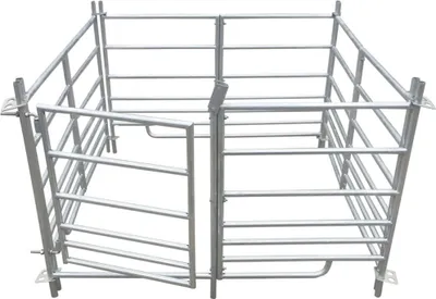 Immagine prodotto di Box per Pecore in Acciaio Zincato a 4 Pannelli 137x137x92 cm