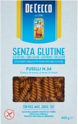 Produktbild von 20x De Cecco Fusilli 400g senza Glutine Glutenfrei pasta nudeln