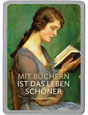 Image de Avec les livres, la vie est plus belle. Carte postale VE 20 : Images inspirantes