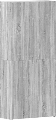 Obrázok produktu pre Skriňa na topánky Sivá 80 x 35.5 x 180 cm Kompozitné drevo
