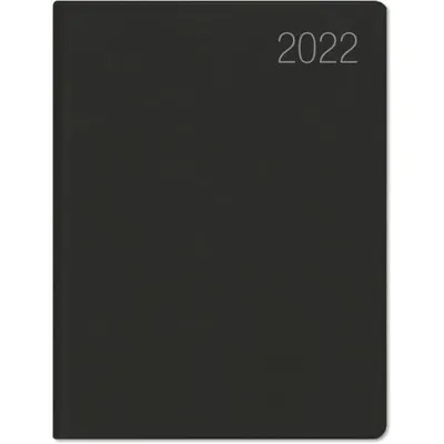 Produktbild von Taschenkalender schwarz 660 2022 8,3x10,7cm 1 Woche/2 Seiten