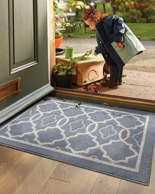 Immagine prodotto di Tappetino antiscivolo per interni, 60 x 90 cm, lavabile, grigio chiaro