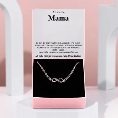 Produktbild von An meine Mama - Armband mit kubischen Zirkonia Kristallen Geschenk - SAMIRA_CRYSTALBRACELET