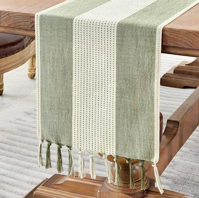Immagine prodotto di Elegante tovaglia color crema da 275 cm in cotone