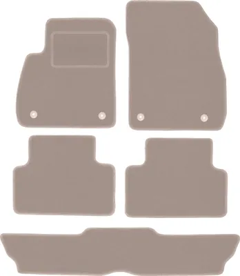 Produktbild von Velours-Autoteppiche für: Opel Zafira C 7 Personen (2012-2019) Beige