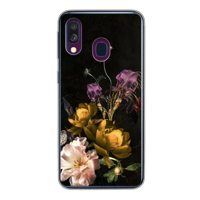 Produktbild von MuchoWow® Handyhülle Schutzhülle Hülle für Samsung Galaxy A40 Blumen - Muster - Pflanzen Silikon Softcase Handy Hülle - Handy-Tasche