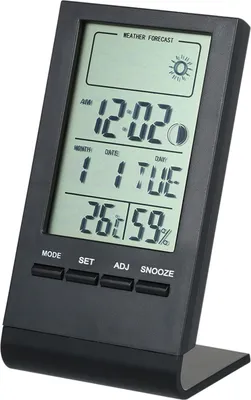 Produktbild von Mini digitální teploměr Vnitřní vlhkoměr Pokojová /H Teplota Monitor vlhkosti Měřič měřidla Budík Termo-vlhkoměr se zobrazením max. min. hodnoty