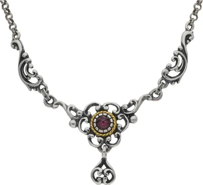 Produktbild von JuwelmaLux Trachtencollier, Echt Silber 925 mit Granat JL17-05-0031