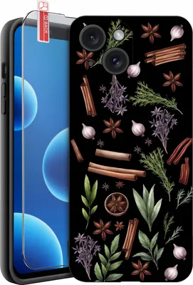 Immagine prodotto di ETUI do iPhone 13 | 14 | WZORY | SILIKONOWE MATT CASE + SZKŁO 9H