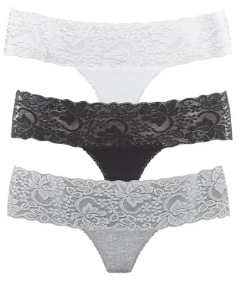 Produktbild von VIVANCE String weiß, grau-meliert, schwarz Größe 44/46