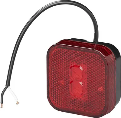 Produktbild von Rückleuchte 12/24V rot 65 x 65 mm LED