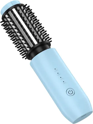 Produktbild von Lockenstabbürste, Reise Lockenstab Große Locken, 40mm Thermobürste Rundbürste 150-210℃, 7000 mAh USB-aufladbare Lockenbürste Stylingbürsten für Frauen