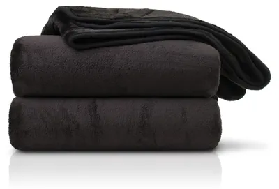 Image de Couverture douillette en microfibre 130 x 170 cm - Noir