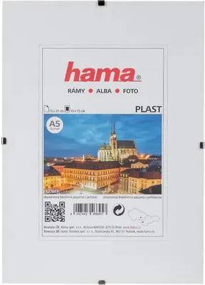 Obrázok produktu pre 29,7x42 | Hama Euroklip clip-Fix, priehľadný plast