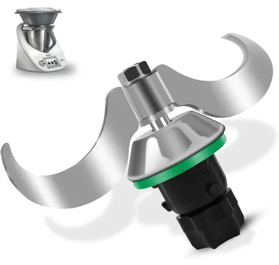 Knetmesser für Thermomix TM5/TM6, 2 Stück, Edelstahl, Ø 12,25 cm