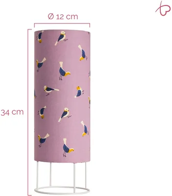 Zdjęcie produktu dla Paulmann Pauleen 48044 Lampa stołowa Cute Lilac Bird Lampa stołowa do pokoju dziecięcego
