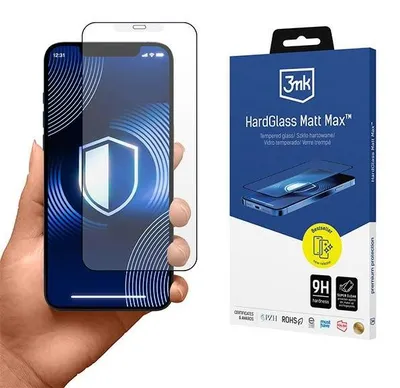 Produktbild von 3mk Display Schutzglas HardGlass Matt Max für Apple iPhone 12 Pro Max 0,3mm 9H