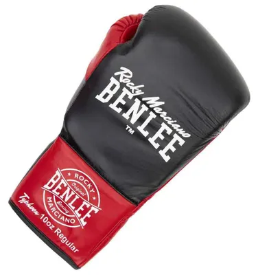 Imagen del producto de Guantes de boxeo de cuero TYPHOON, color /rojo, 10 oz, modelo L, marca BENLEE