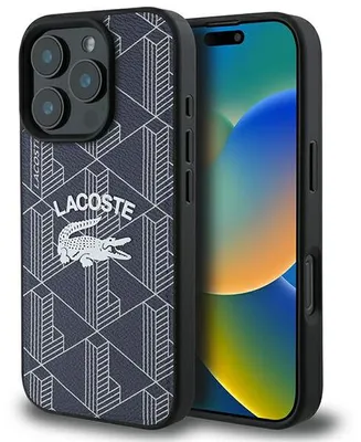 Obrázok produktu pre Puzdro Lacoste Monogram Vintage Logo MagSafe pre iPhone 16 Pro Max v tmavo modrej farbe