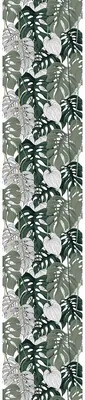 Produktbild von Vorgekleisterte Vliestapete – Tropische Monstera-Palmenblätter – 1 Rolle à 300 x 60 cm
