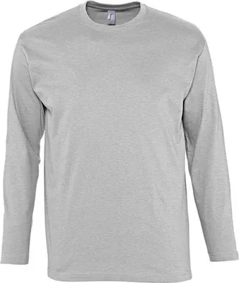 Immagine prodotto di SOLS - Maglietta "Monarch" da uomo a maniche lunghe LT1911 (3XL) (grigio melange)