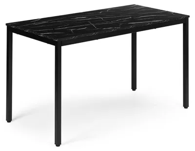 Obrázek produktu pro ModernHome NORD-MRBC Jídelní, pracovní stůl, 120 x 60 cm, černý mramor