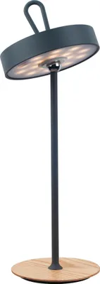 Produktbild von Näve Leuchten LED Tischleuchte ELLI mit LED Platine dimmbar LED Tischleuchte ELLI mit LED Platine dimmbar Tischleuchten - LED-Akku-Tischleuchte "ELLI" frost almond, Tischlampe für den Außenbereich im Modern Style aus Metall, Kunststoff und Naturmaterial in beige, 36 cm hoch, Ø 13 cm, LED Platine – dimmbar – Berührungssensor – Akkubetrieb