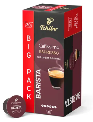Produktbild von Tchibo Cafissimo Barista Espresso Kaffeekapseln, 30 Stück (Espresso, charaktervoll und intensiv)
