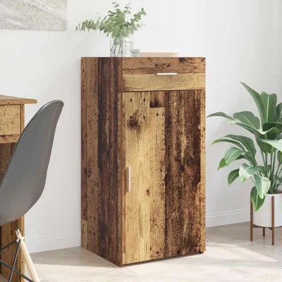 Image de Buffet vidaXL en bois recyclé 45 x 42,5 x 93 cm, aggloméré