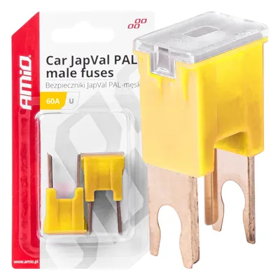 Produktbild von Auto-Sicherungen JAPVAL PAL 60A MALE - 2er Blisterpack, Typ U Männlich